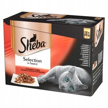 Levně Sheba Sel in Sauce Šťavnaté příchutě 12x85 g