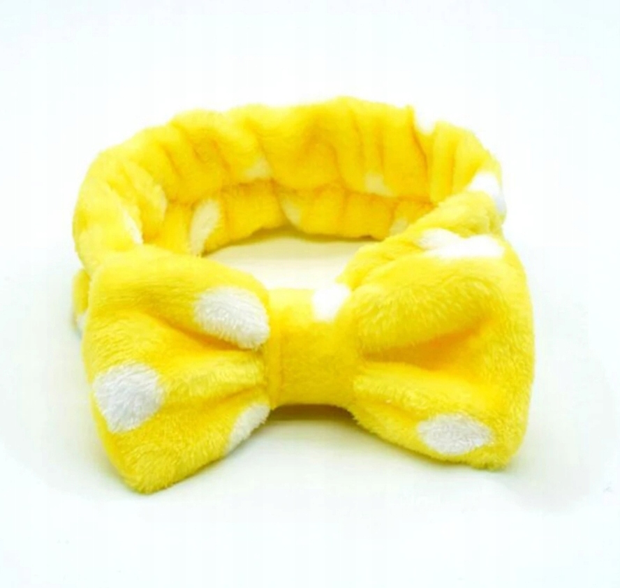 

Opaska do włosów kosmetyczna różowa kokarda