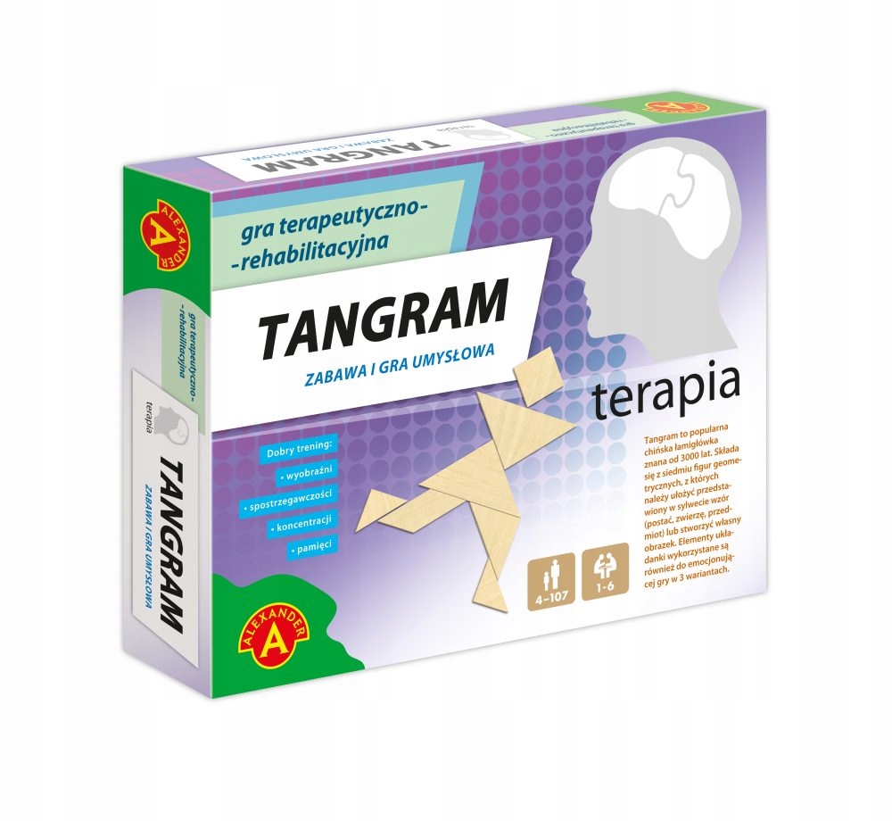 

Tangram logiczna układanka drewniana klocki