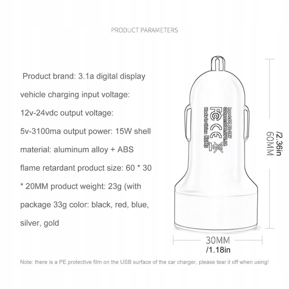 ŁADOWARKA W GNIAZDO ZAPALNICZKI SAMOCHODOWA 2X USB 12V 24V ALUMINIUM EDIT EAN (GTIN) 0639667697607