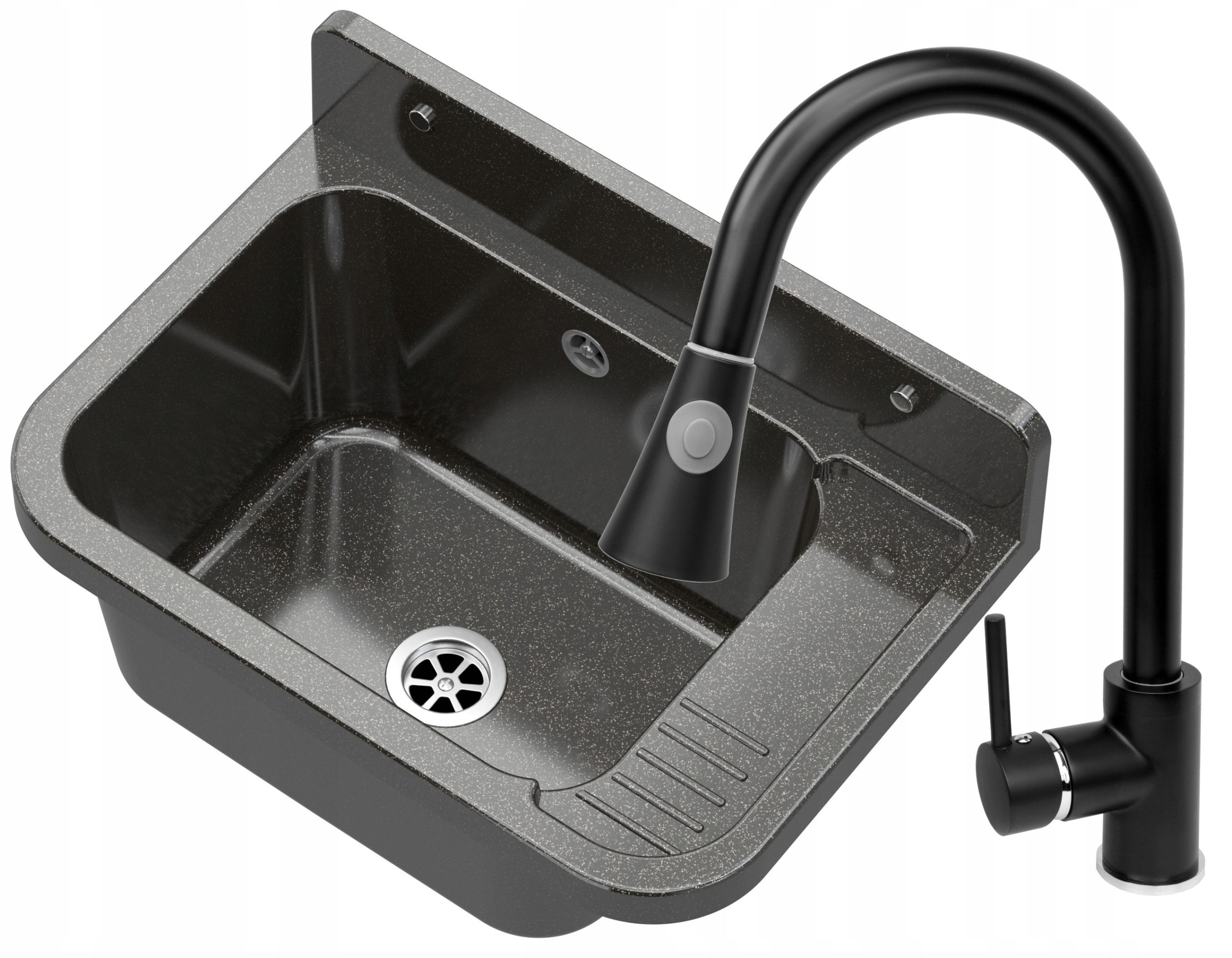 Černý Technický Dřez Komora, Vytahovací Baterie