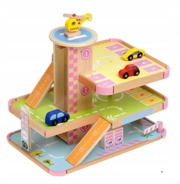zabawka drewniana Parking 3 poziomy Norimpex