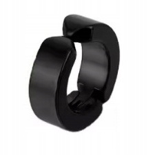 Kolczyk do Ucha HUGGIE Okrągły FAKE Bez Przekuwania Punk, Rock