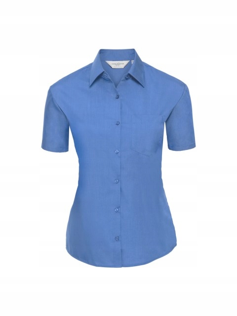 Dámská košile s krátkým rukávem Collection Russell Corporate Blue Xs