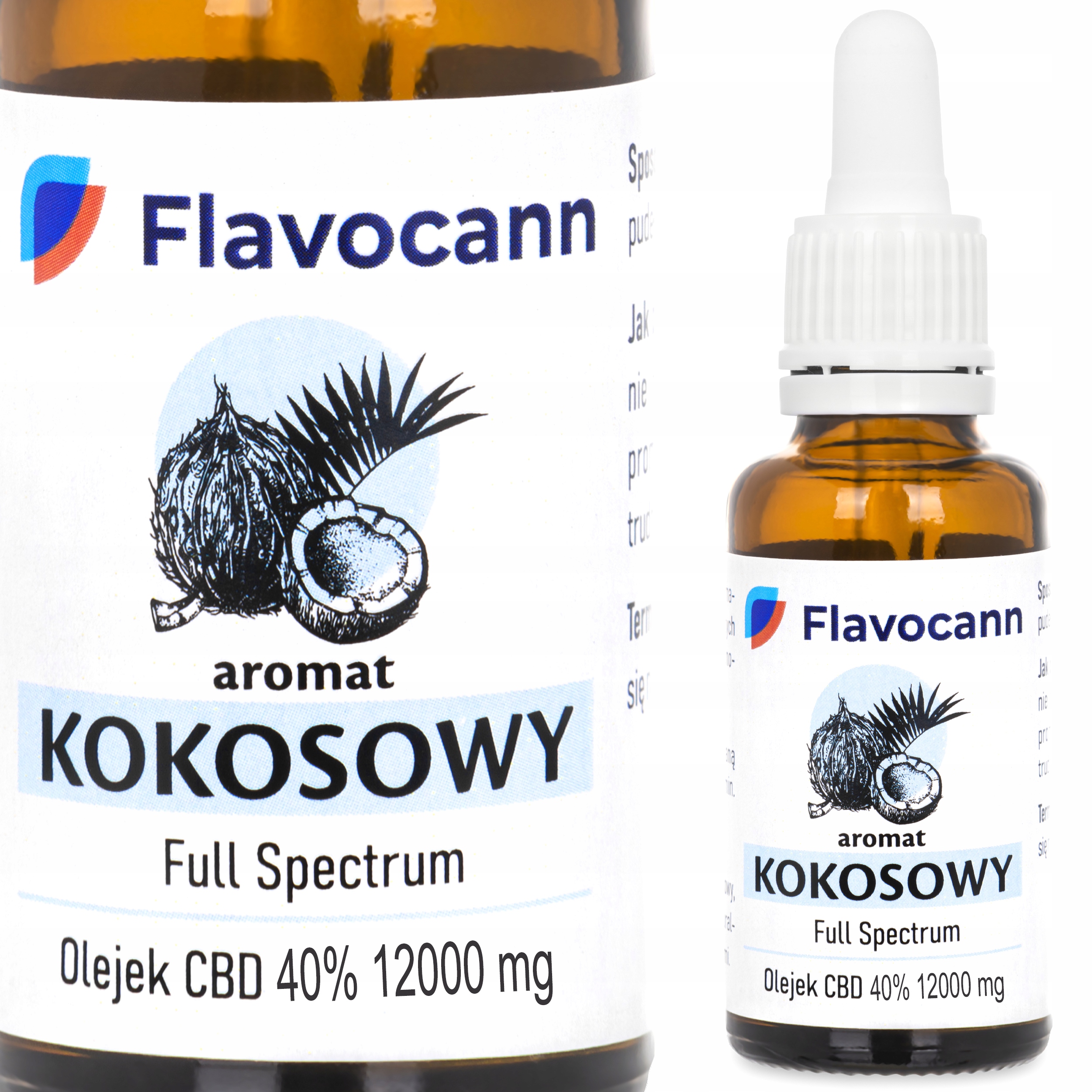 

Olejek Cbd 40% 30ml Full Spectrum 12000 mg Kokos