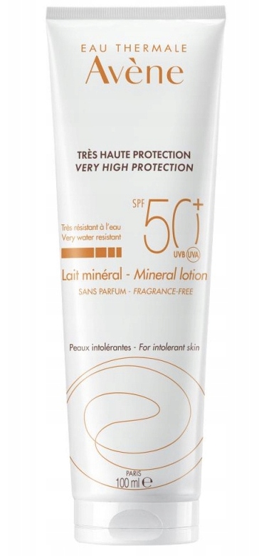 Avène Mleczko mineralne wysoka ochrona przeciwsłoneczna Spf 50+ 100 ml