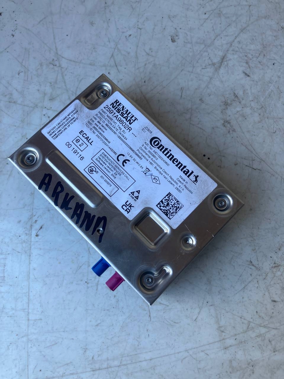 module control unit navigation devices RENAULT ARKANA 2591A9802R