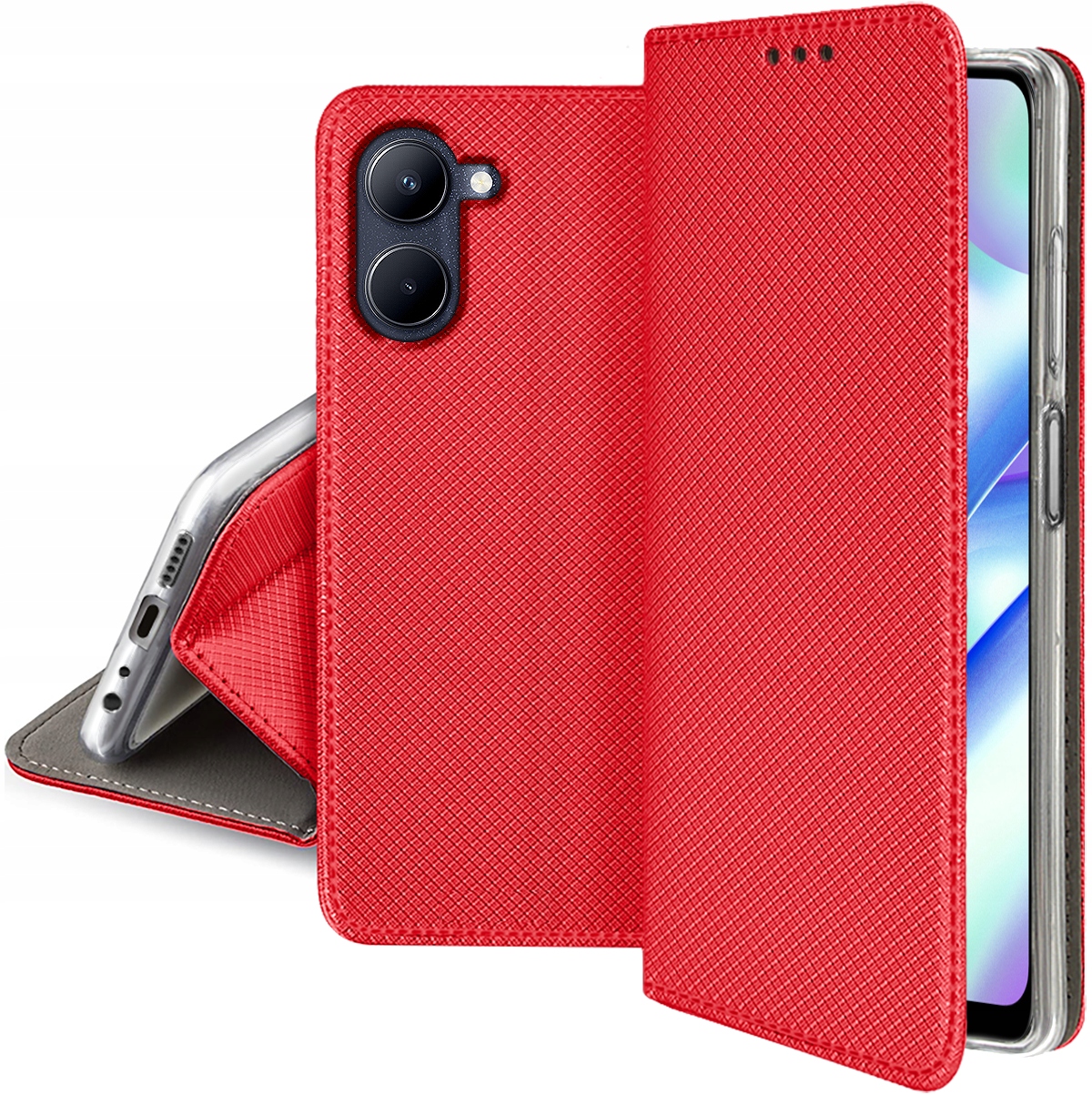 

Etui do Realme C33 Smart Magnet Case Szkło 9H