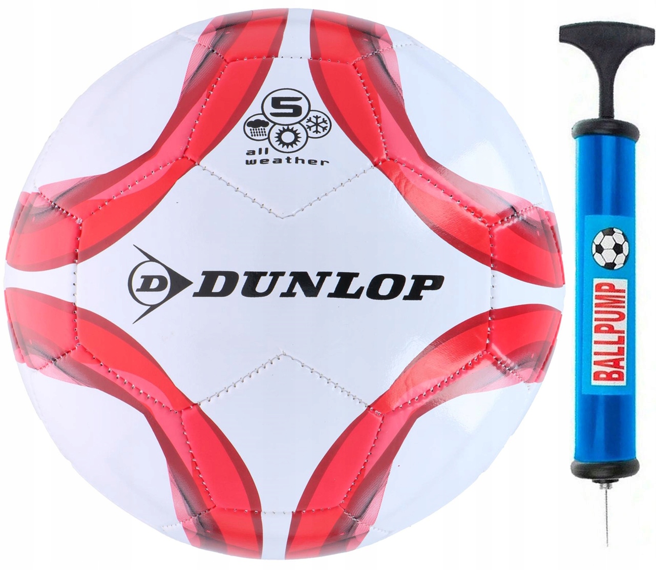 

Piłka Nożna Dunlop Do Nogi r. 5 do nogi Pompka!