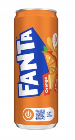 Levně Fanta Orange Sycený nápoj 24 x 330 ml plechovka [kauce]