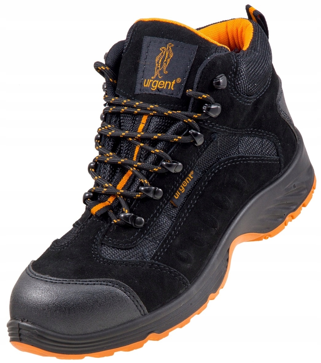 Buty robocze męskie Trzewiki Bhp z Podnoskiem Skóra Nubukowa Urgent r. 44