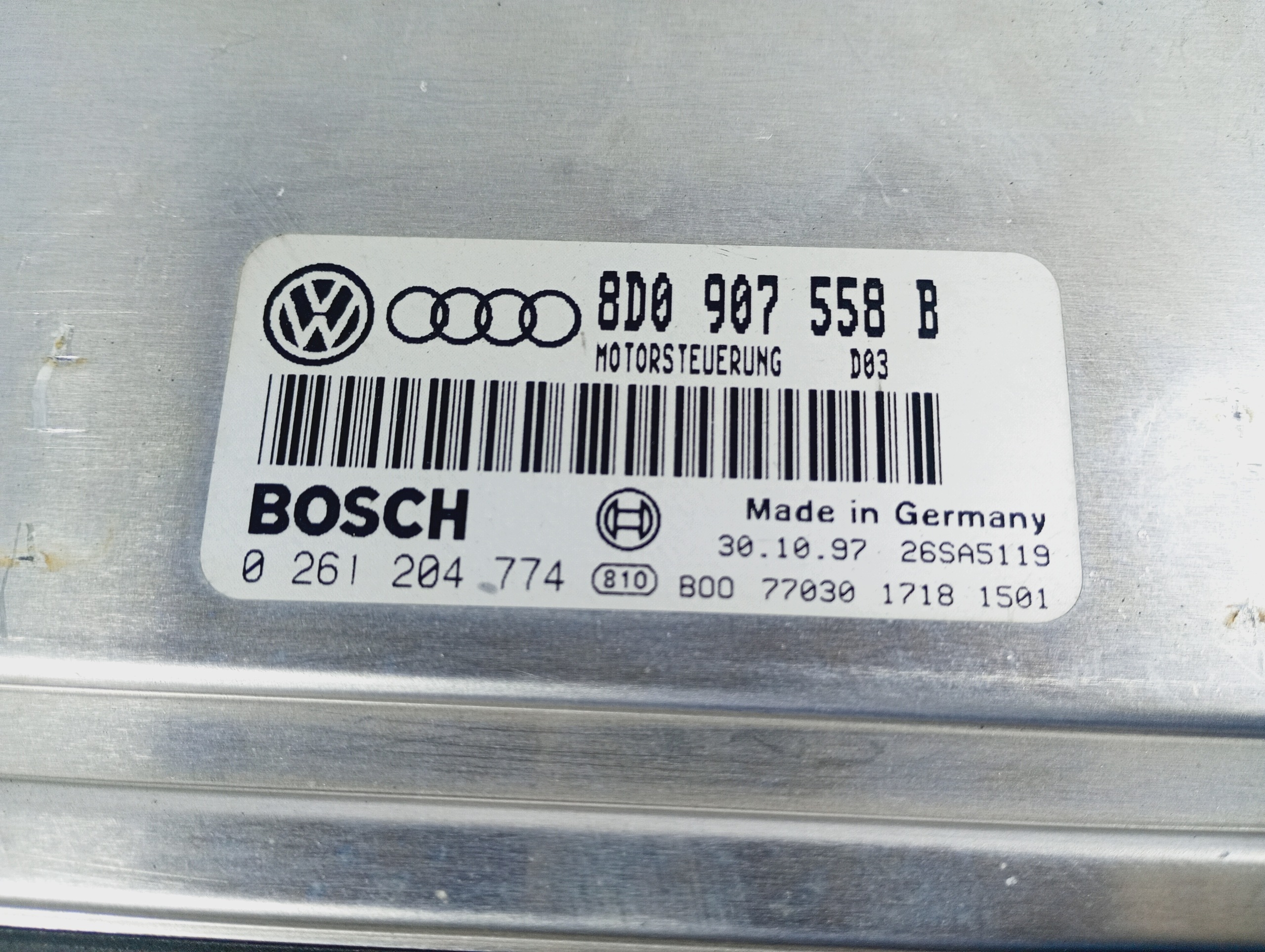 computer bedienteil des motors OE 8D0907558B VW PASSAT B5 97-00