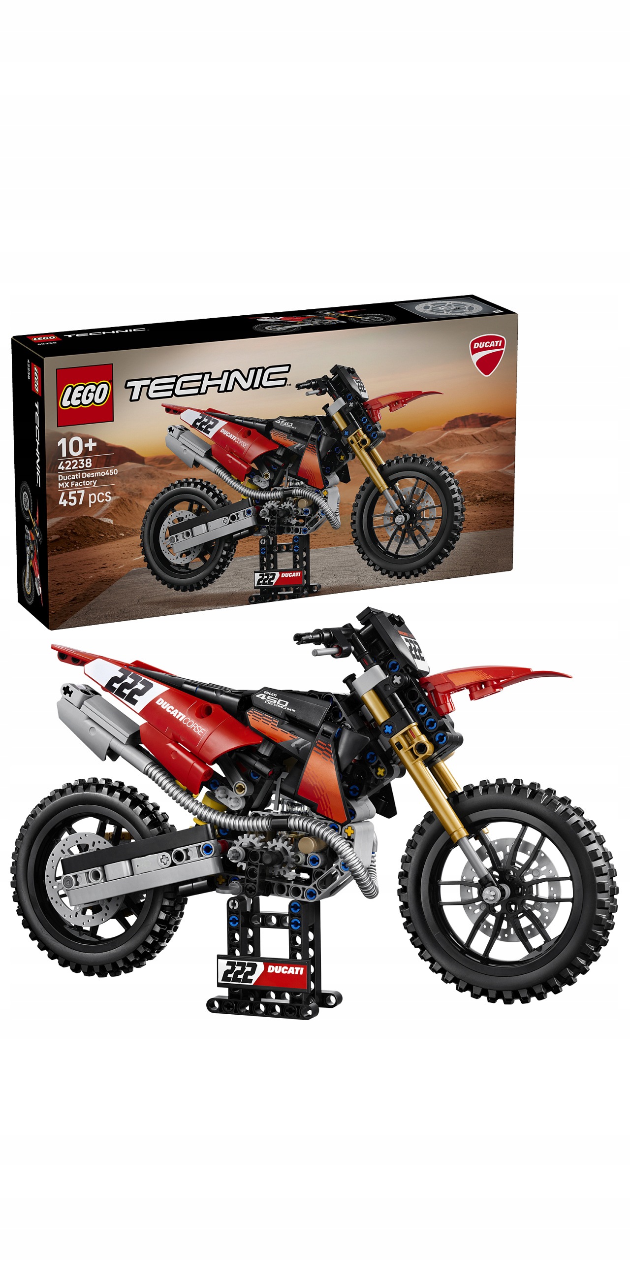 Lego Technic 42238 Motorka Ducati Desmo450 MX Factory
