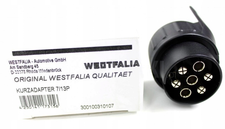 Westfalia Reduktor adapter przepinka 7/13 Pin do gniazd 7PIN