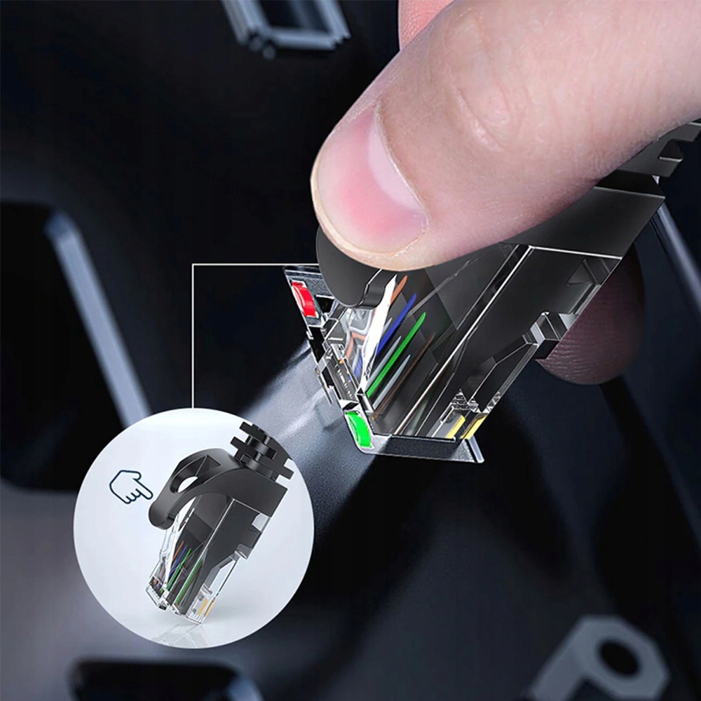 KABEL SIECIOWY LAN ETHERNET INTERNETOWY SKRĘTKA RJ45 UTP CAT6 CAT 6 1M Długość kabla 1 m