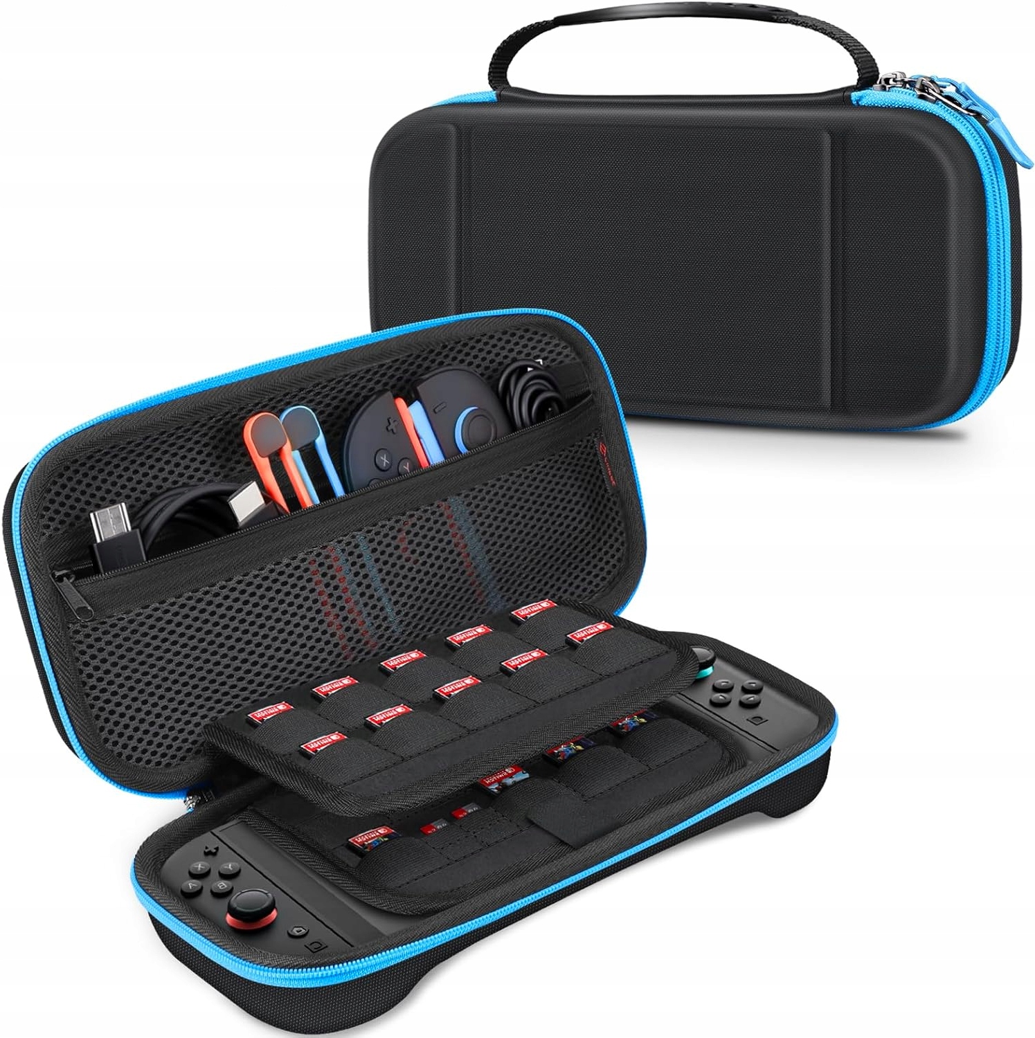 ODPORNA NA WSTRZĄSY TORBA SWITCH 2 PODRÓŻNA Z 2 PRZEGRÓDKAMI NA KARTY
