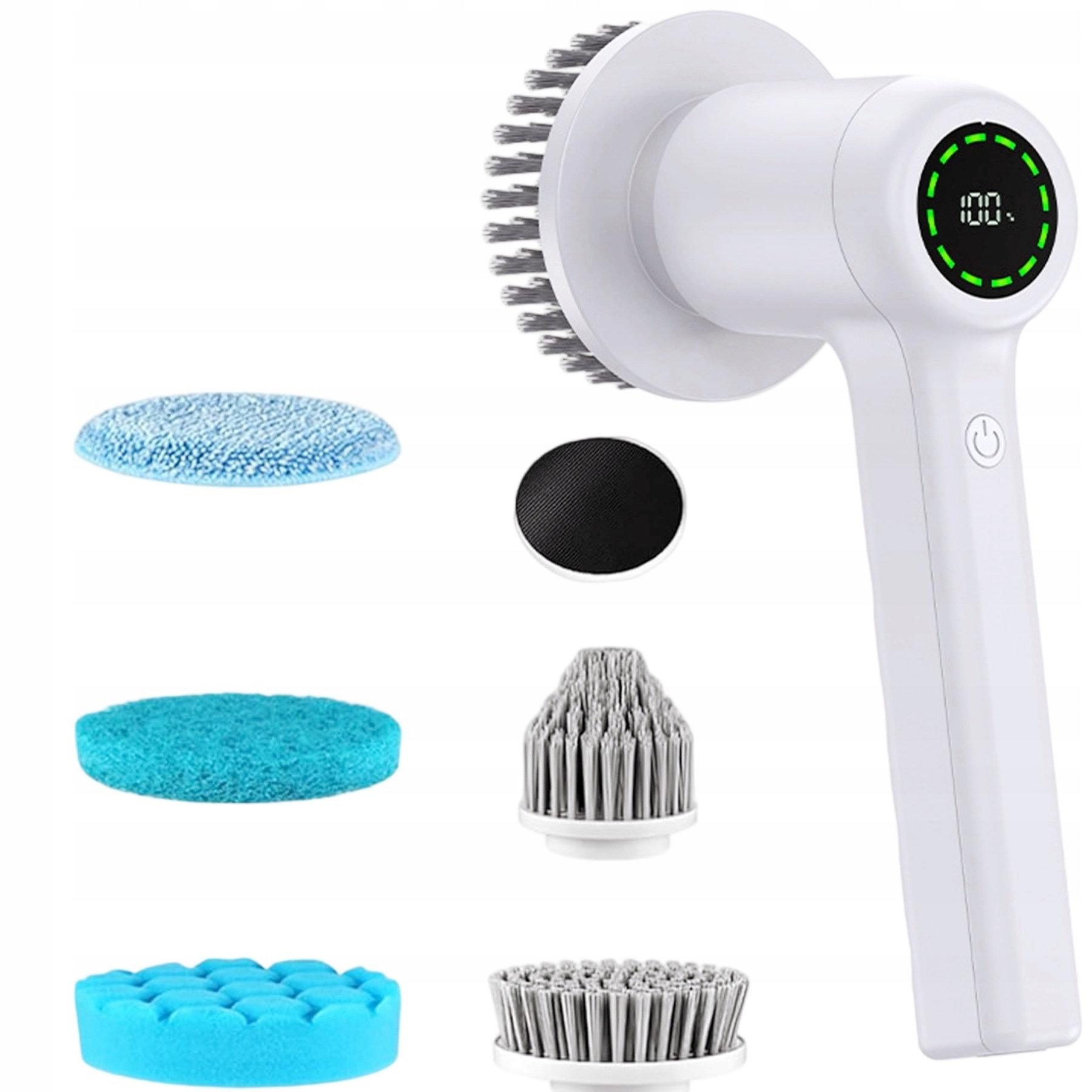 Elektrický Rotáční Kartáč Čistící Multifunkční Sada 5v1 Čistící A Mycí