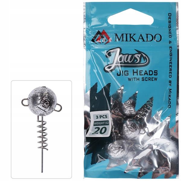 Główka Jaws Z Wkrętem 50gr op.3 szt. Mikado OMGJ-50