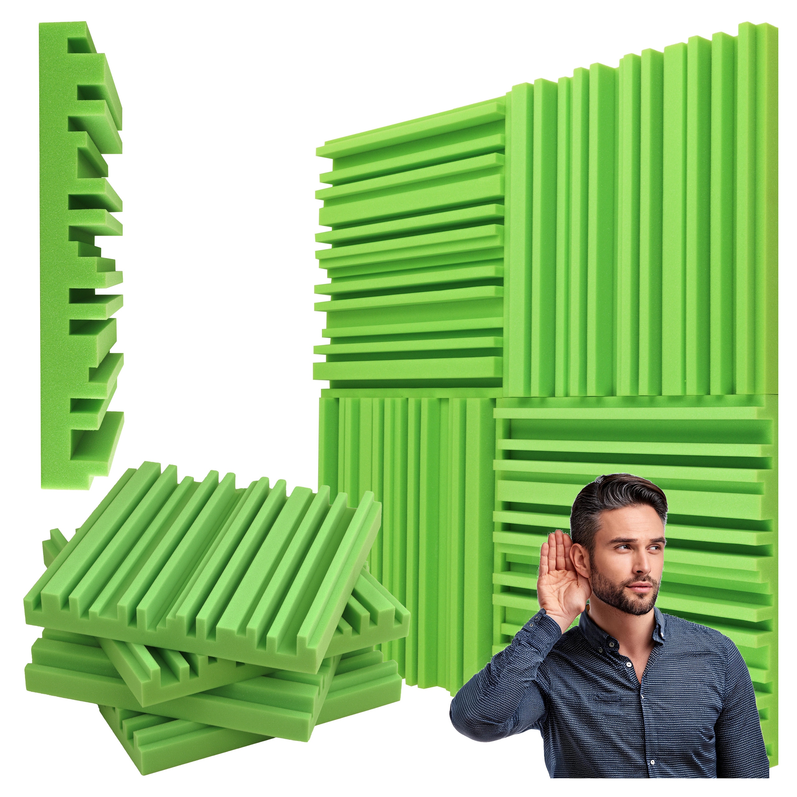 Pěnový akustický absorbér Equalizer nepravidelný tvar, velmi pěkný 1 m²