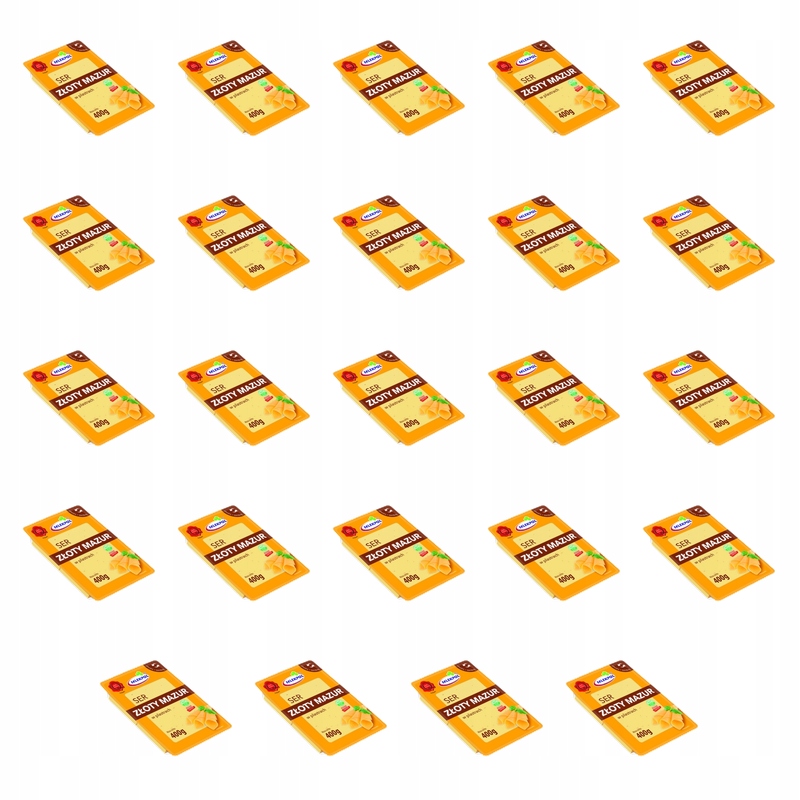 Ser Złoty Mazur plastry 400g Mlekpol X24