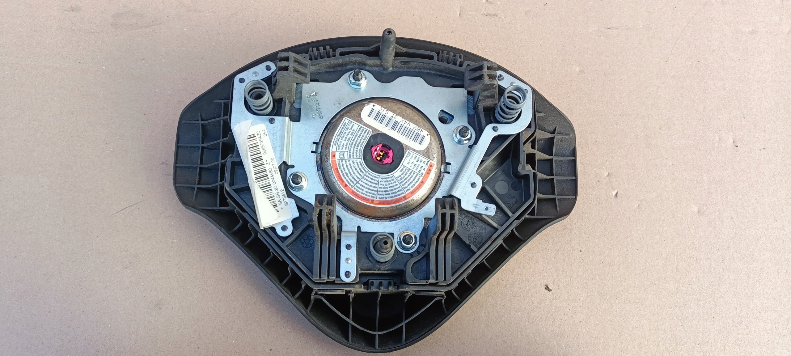 airbag driver´s PEUGEOT 207 96857294ZD