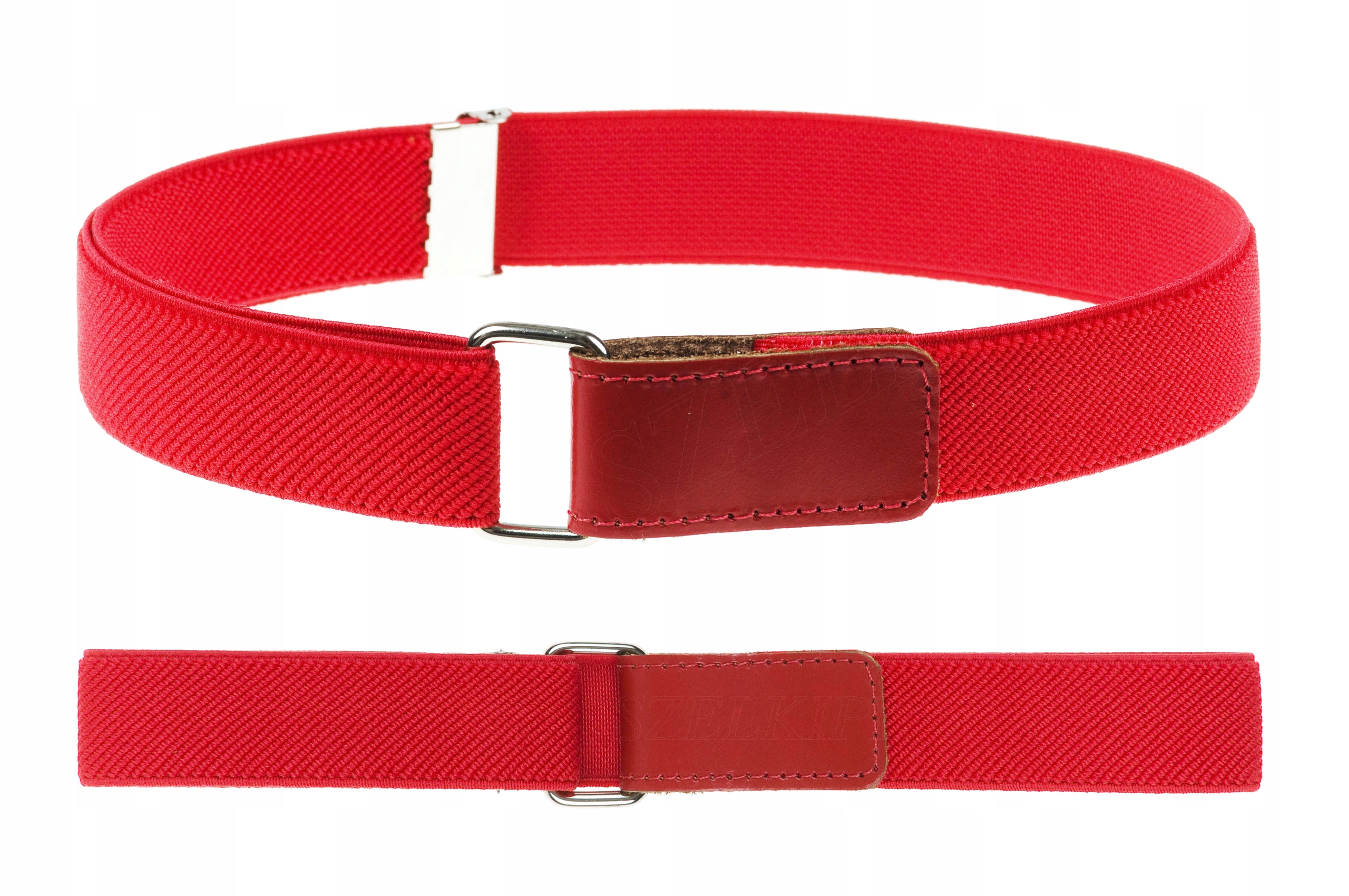 PASEK DZIECIĘCY DO SPODNI CZERWONY 2-9 LAT NA RZEP REGULOWANY BYGONEE