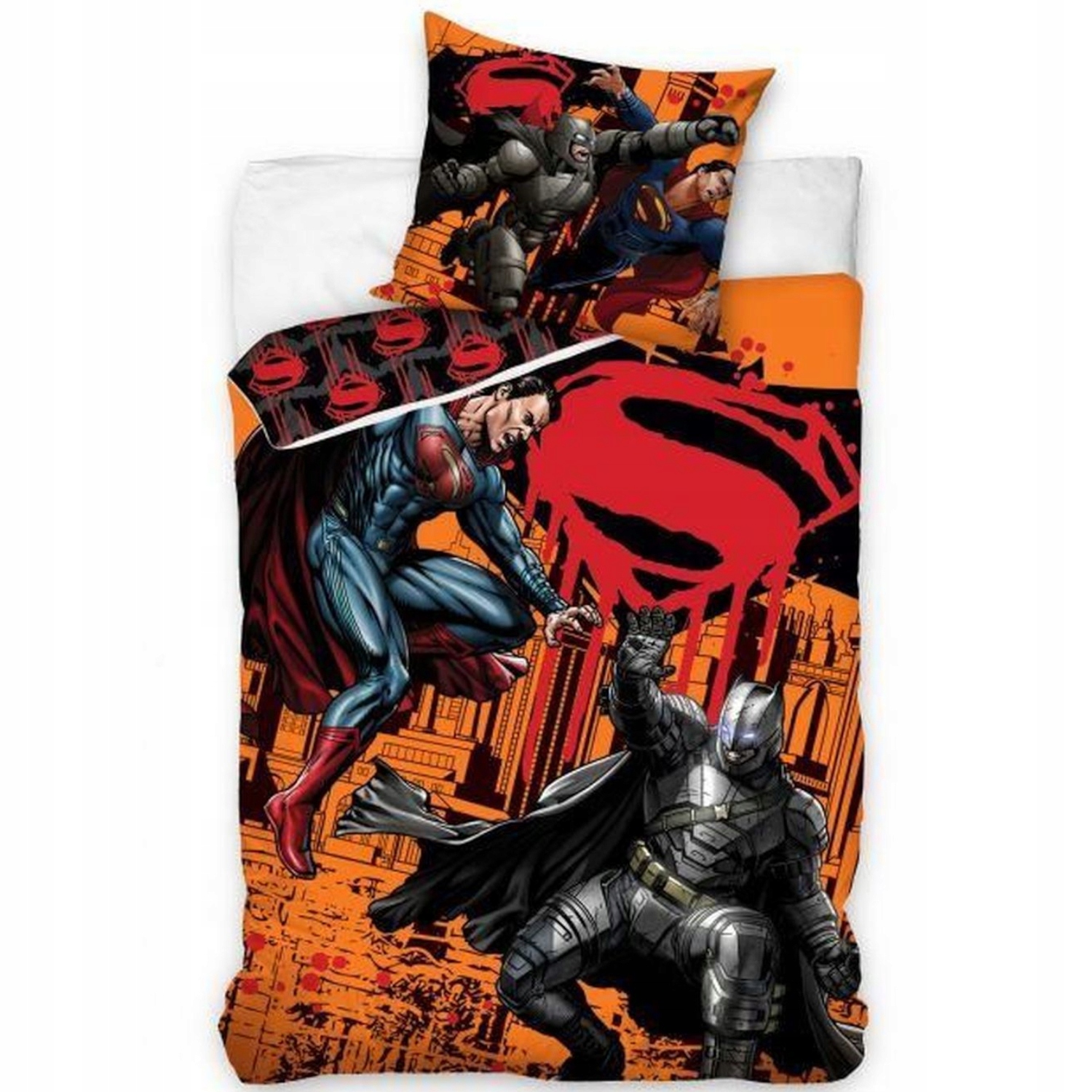 

Pościel Bawełniana 160x200 Batman Superman
