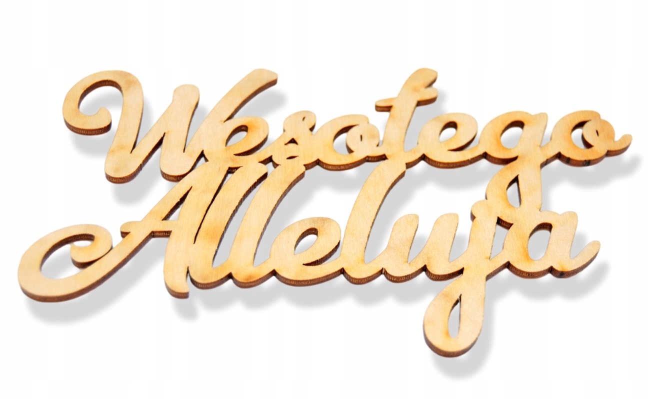 Napis Wesołego Alleluja M