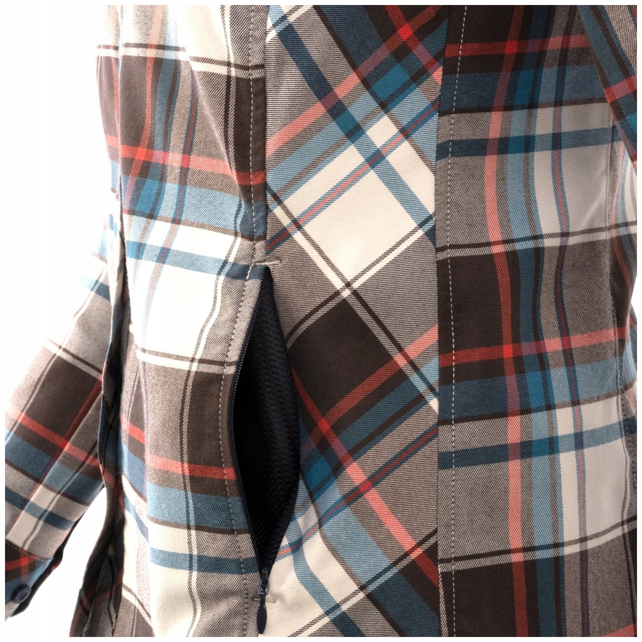 KOSZULA W KRATĘ DAMSKA MARIGOLD HELIKON PRZEWIEWNA Coral Crimson Kolor czerwony