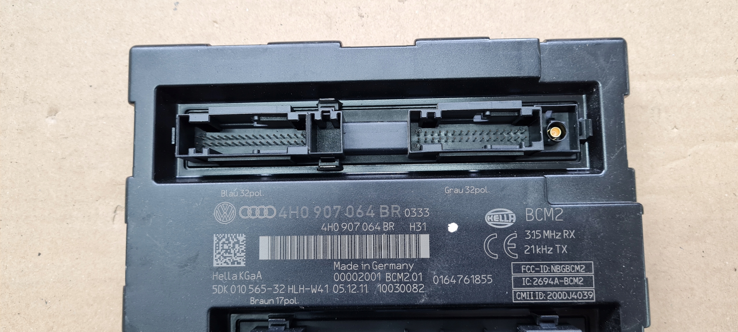 A7 4G S7 module control unit KOMFORTU 4H0907064BR A6 C7 4G S6
