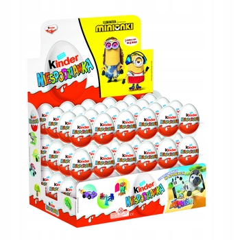 72x 20g Ferrero Kinder niespodzianka jajko z zabawką Karton