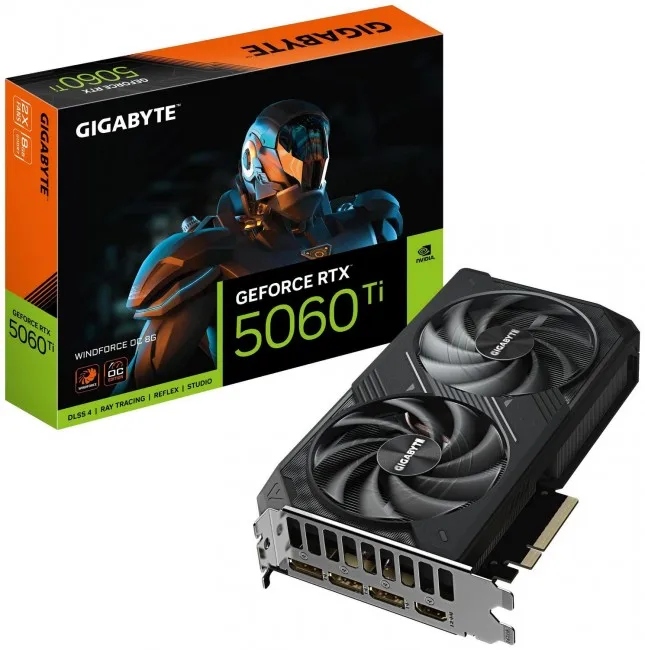 Grafická karta Gigabyte GeForce Rtx 5060 Ti Windforce Oc 8GB Dlss 4