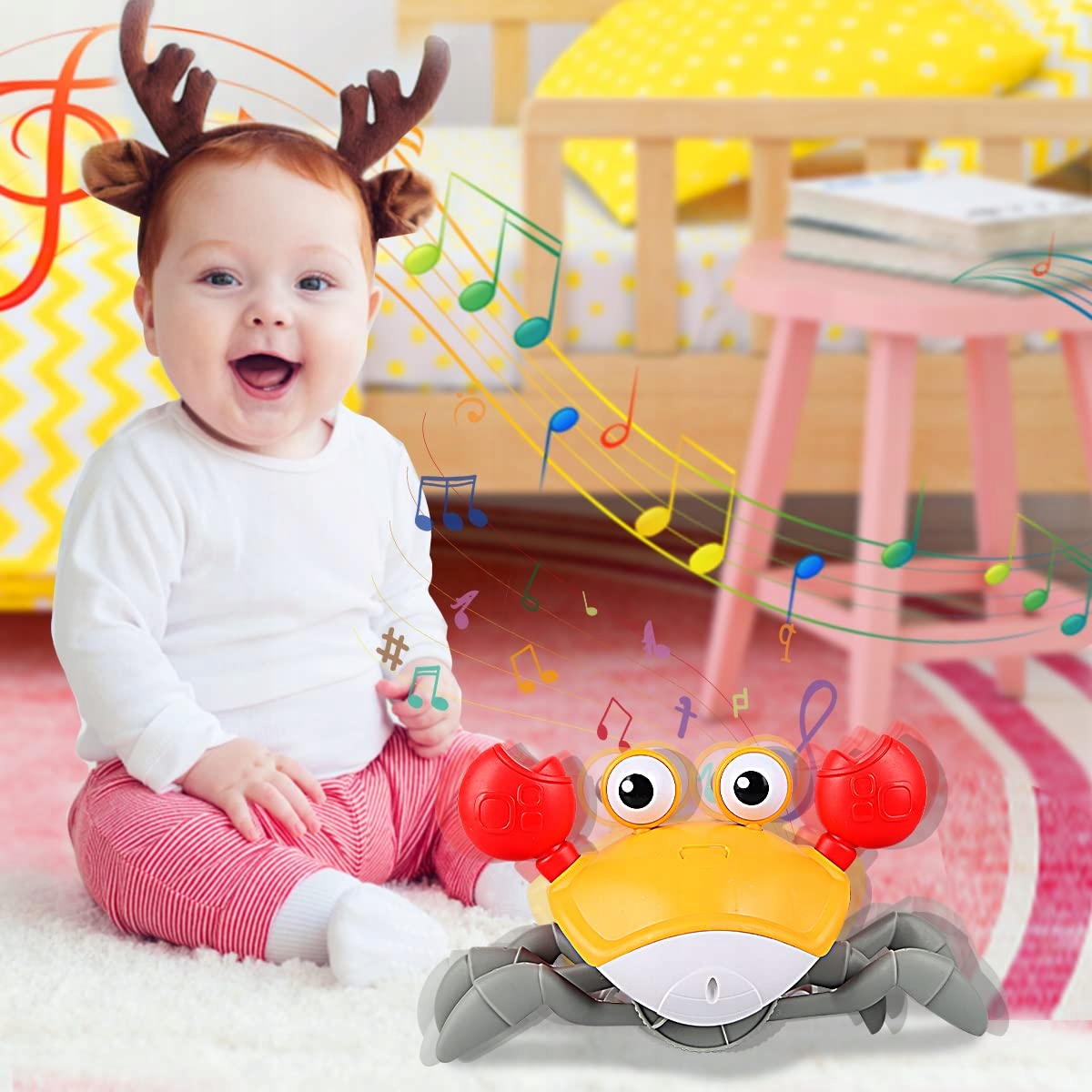 Zabawka Pełzający Automatyczna Indukcja Krab Muzyk Certyfikaty, opinie, atesty CE