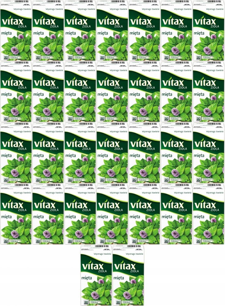 Herbata ziołowa ekspresowa Vitax 30 g x40