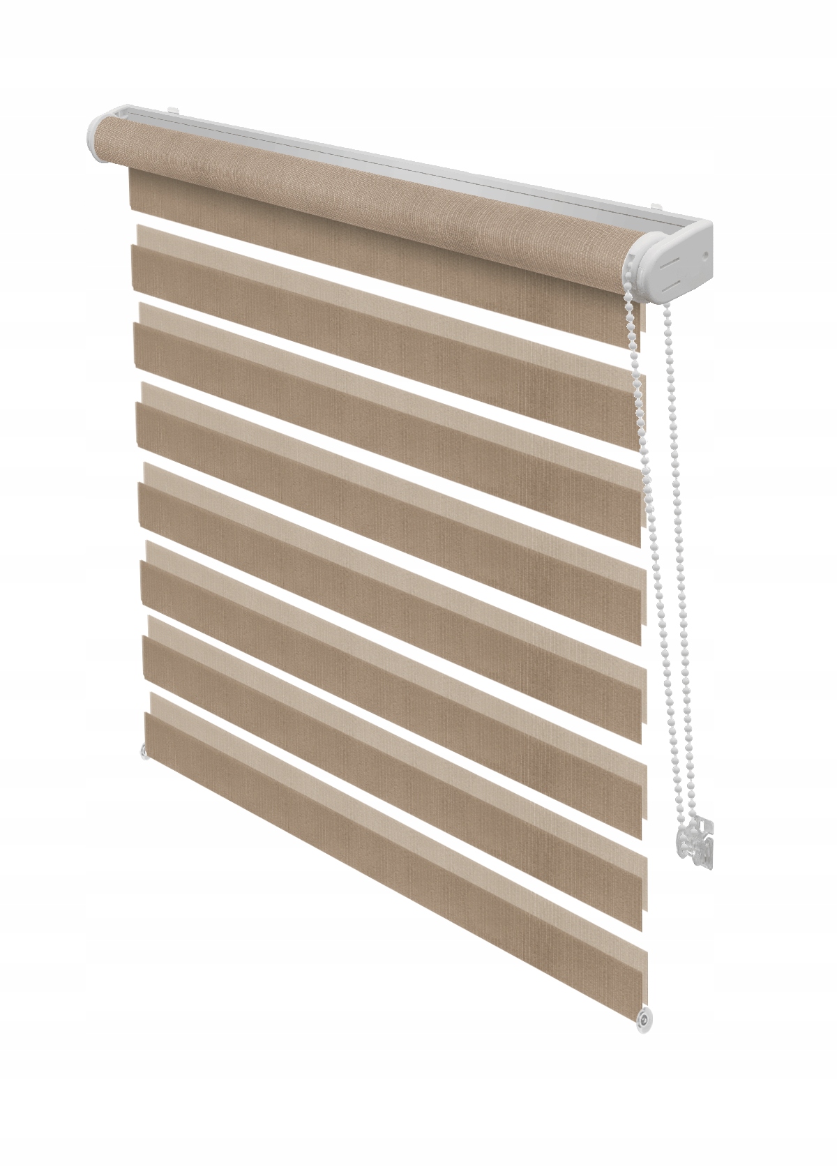 Roleta ścienna dzień noc brązowa 100 x 170 cm