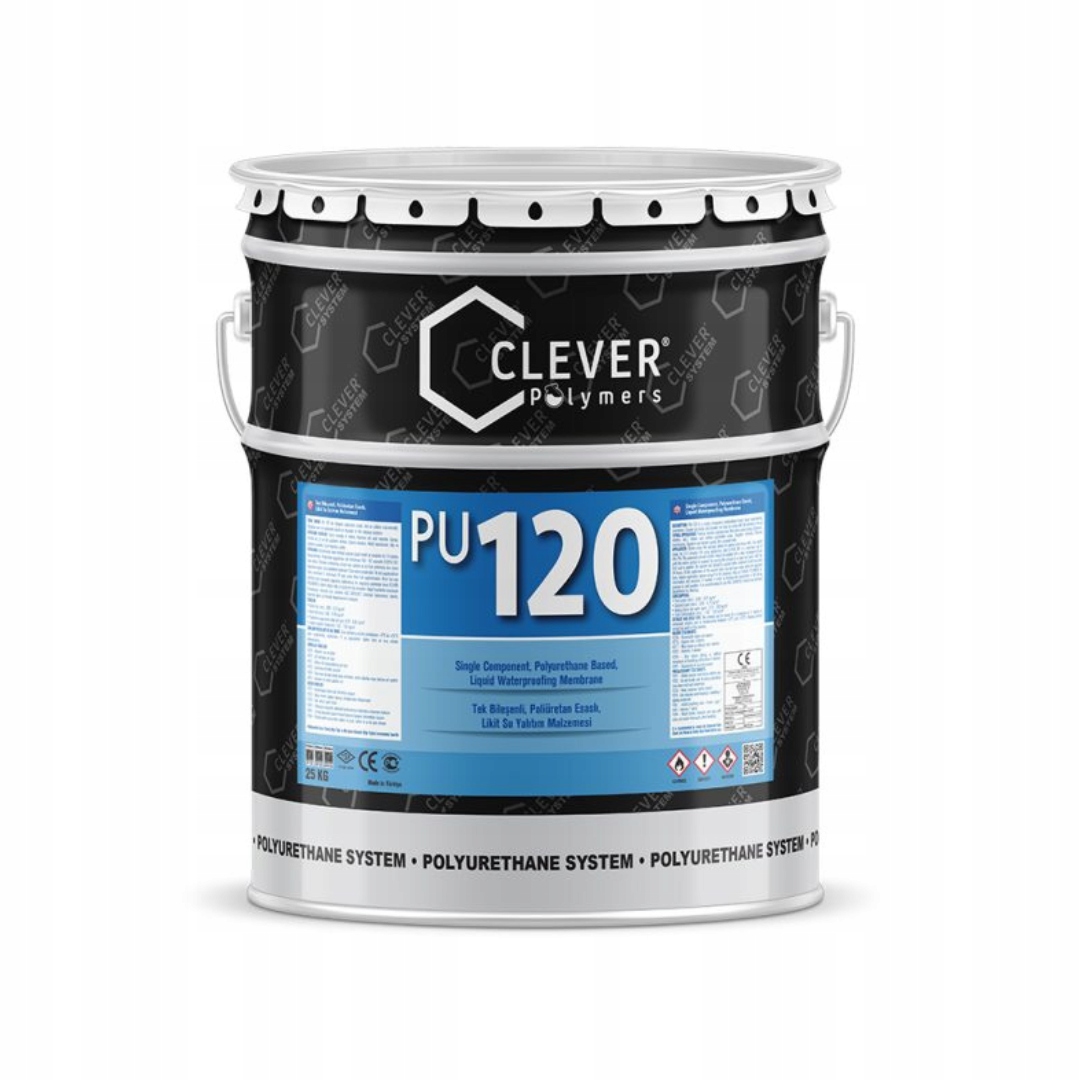 Guma w płynie Clever PU120, 25kg na taras, balkon