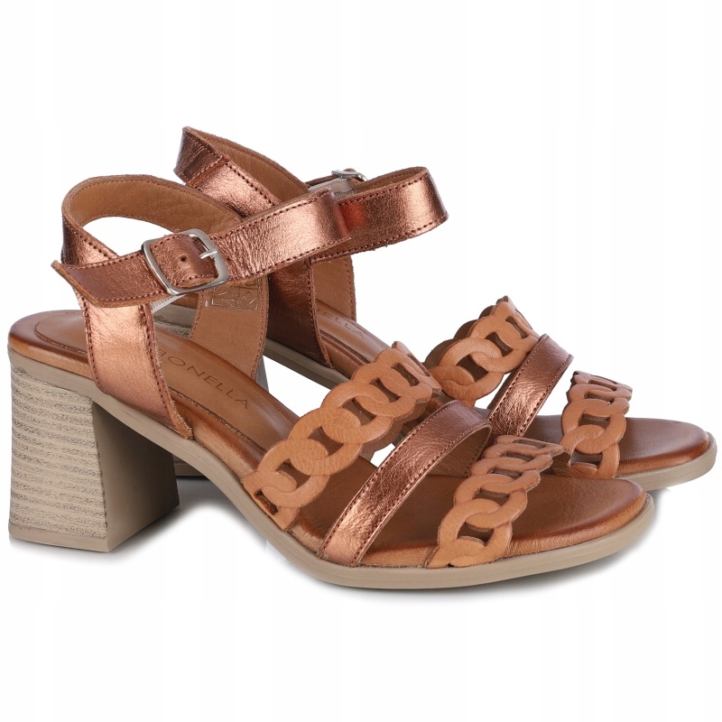 Dámské sandály Bombonella 12T 431 375 Coconut Bakir hnědé Kůže Vel. 38