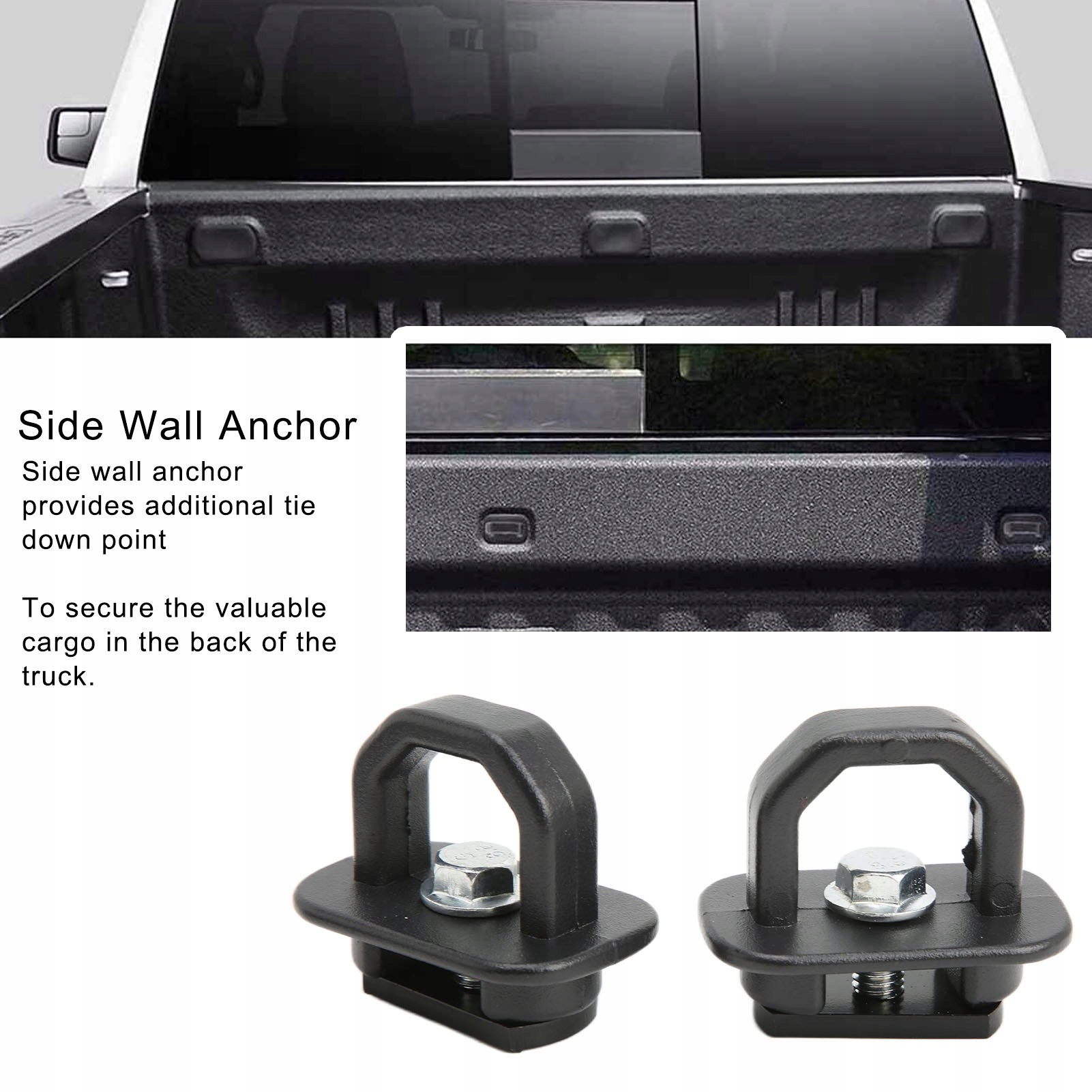 4 szt. Boczna kotwa ścienna Zdejmowany chowany