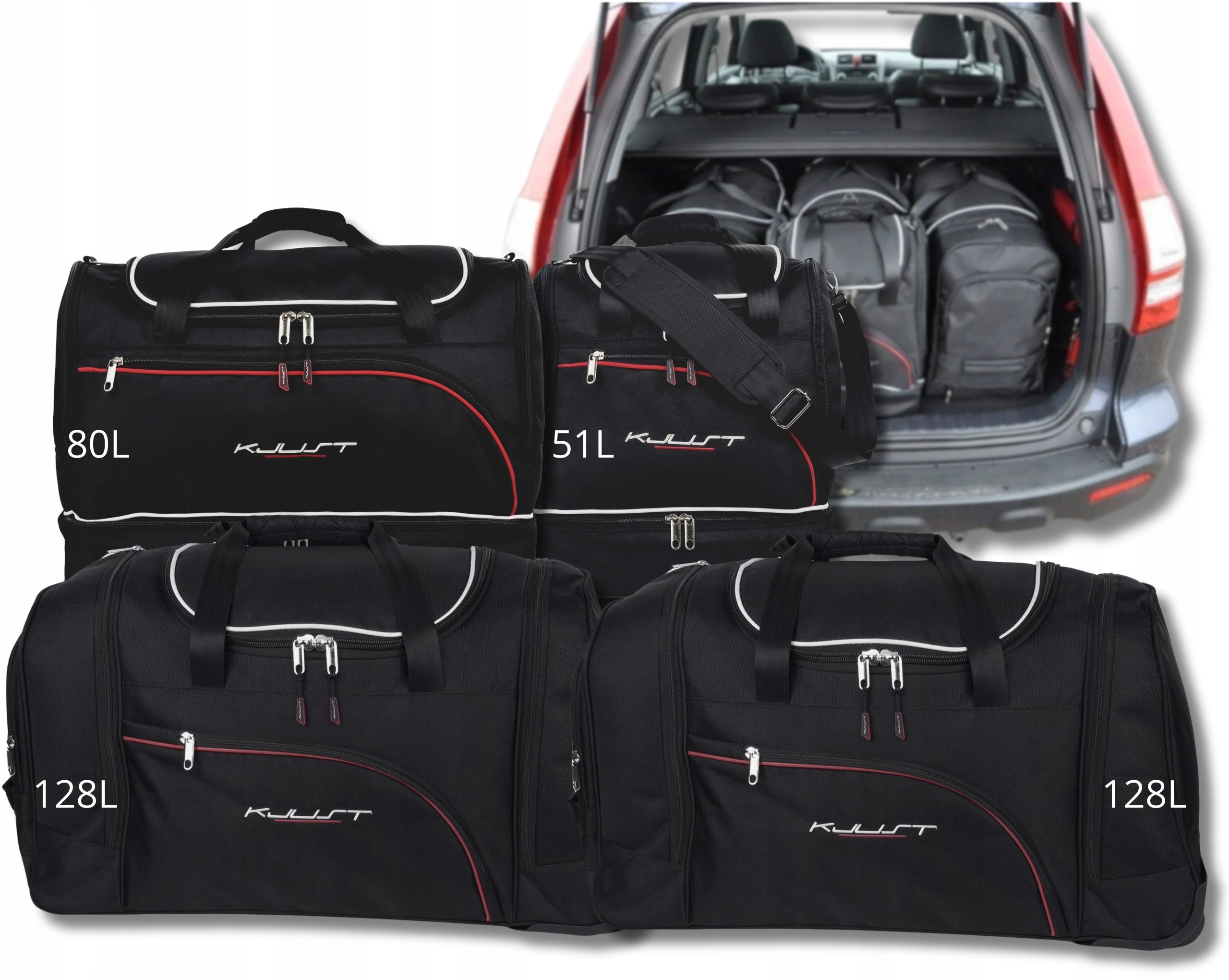 Cestovná Taška Do Kufra Honda Cr-v 2006-2012 4 ks