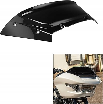 Sklo deflektory 6 palcov Wave čierne pre Hd Cvo Road Glide 2023-up