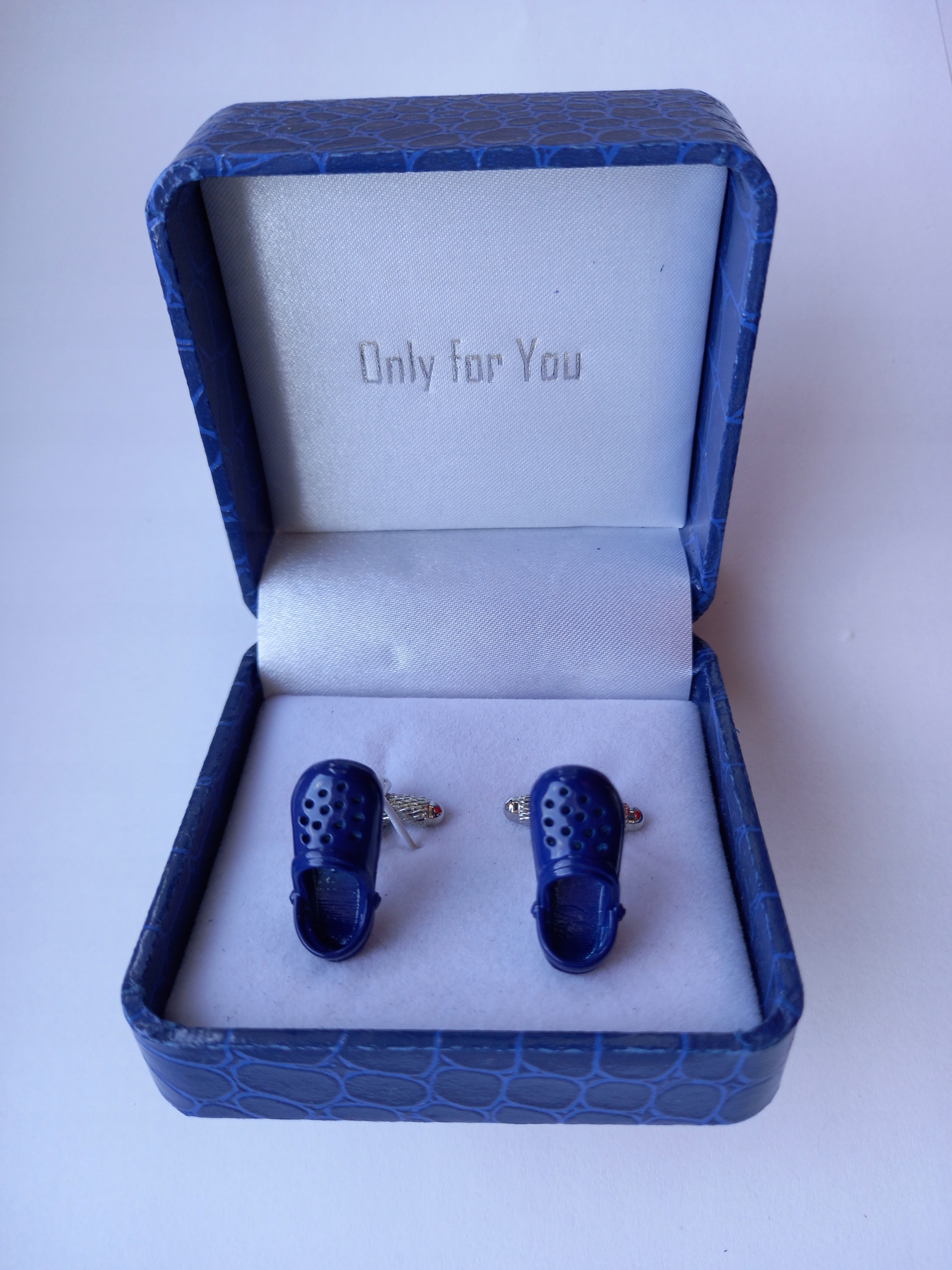 Manžetové knoflíčky na košilích Boty Kotníkové Boty Modré Crocs