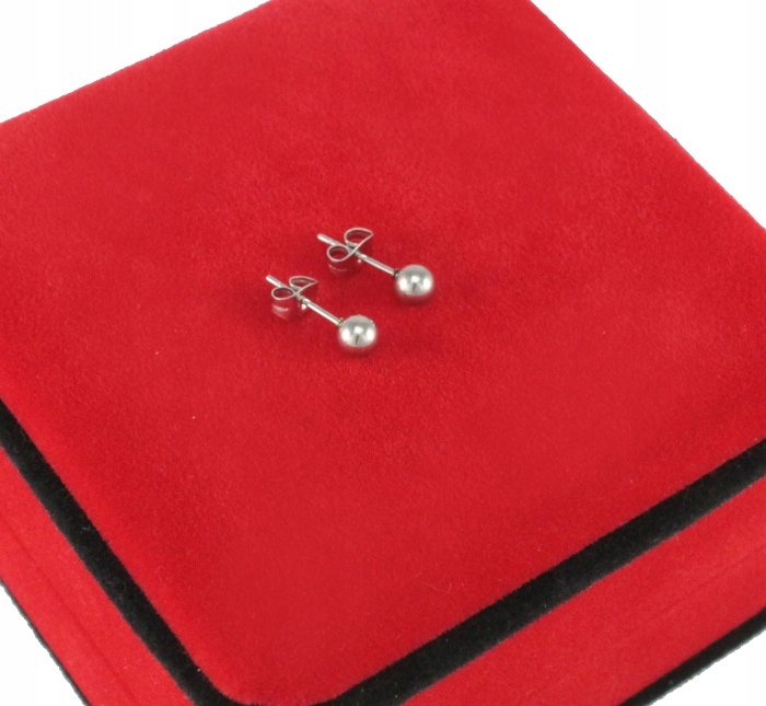 

Kolczyki Srebrne Kulki 5 mm Stal Chirurgiczna
