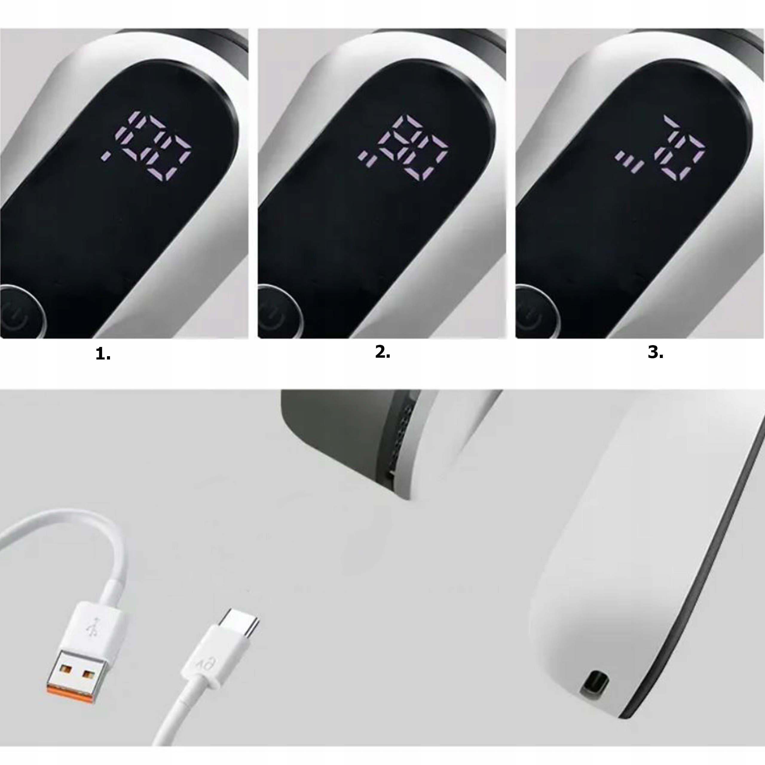 GOLARKA DO UBRAŃ SWETRÓW TAPICERKI ELEKTRYCZNA AKUMULATOROWA MOCNA DUŻA LED Model SC01