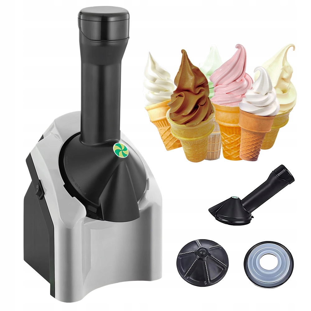 Maszyna Do Lodów 70W Bez Nabiału Cukru Sorbety Z Mrożonych Owoców Stal