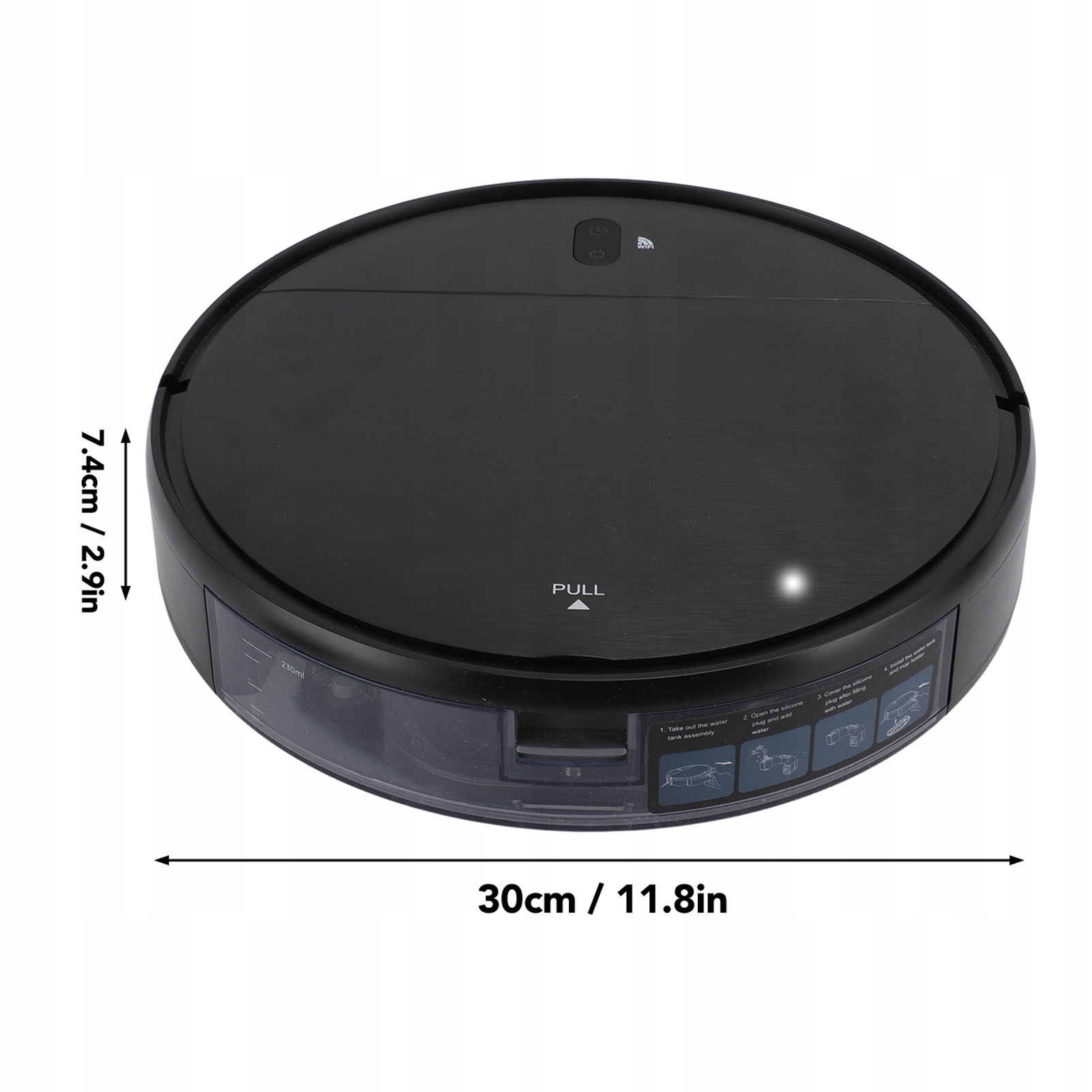Odkurzacz automatyczny Cicha kontrola aplikacji Samoładujący się Inteligent Pojemność zbiornika na czystą wodę 1 l