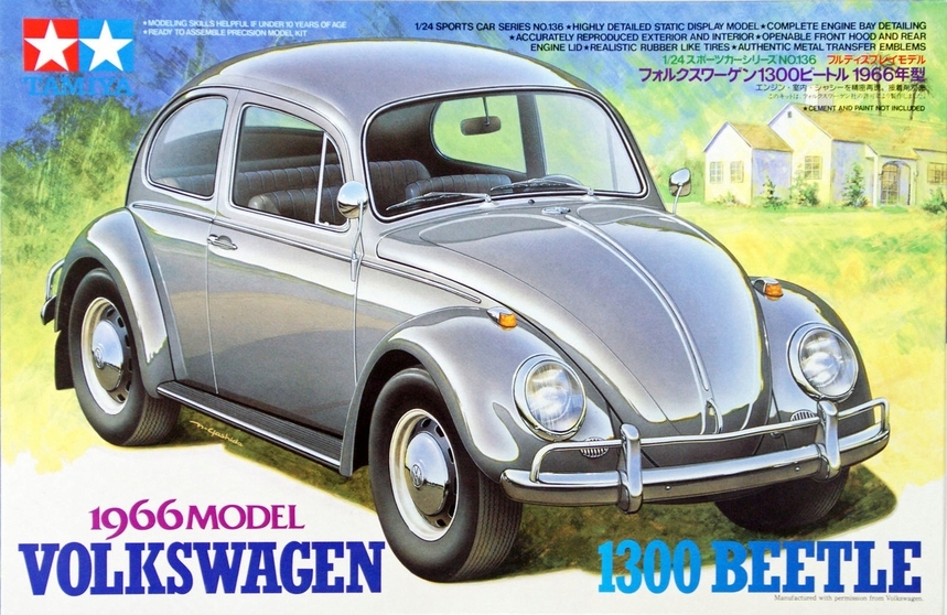 Tamiya 24136 Volkswagen 1300 Beetle Car Scale 1/24