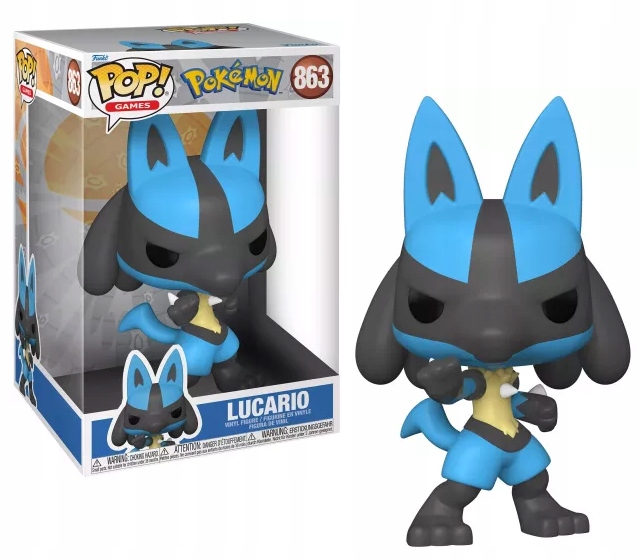 Funko Pop Jumbo 10" Pokémon 856 Lucario Sběratelská figurka