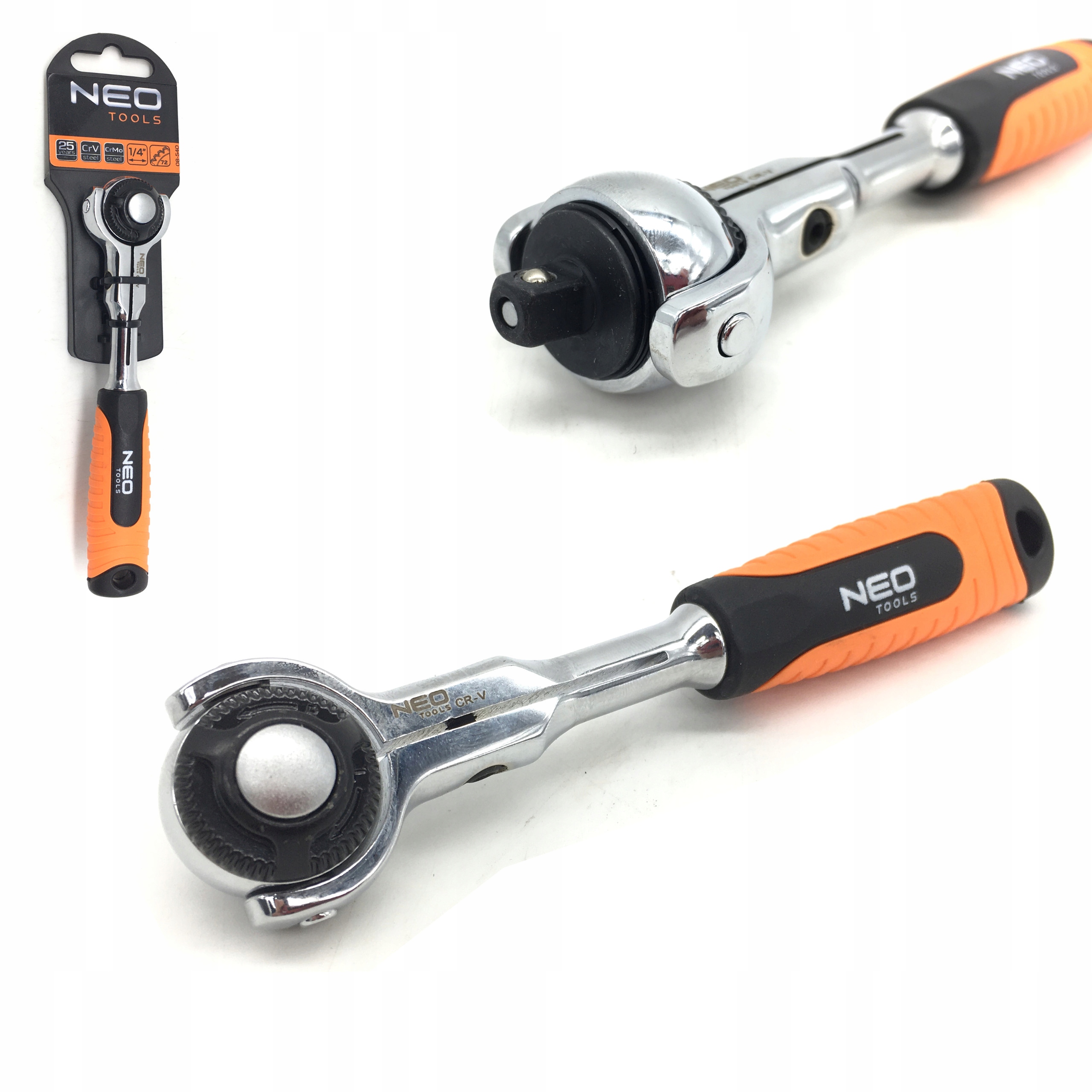 

Grzechotka 1/4 72z Obrotowa 360* Treszczotka 25GW