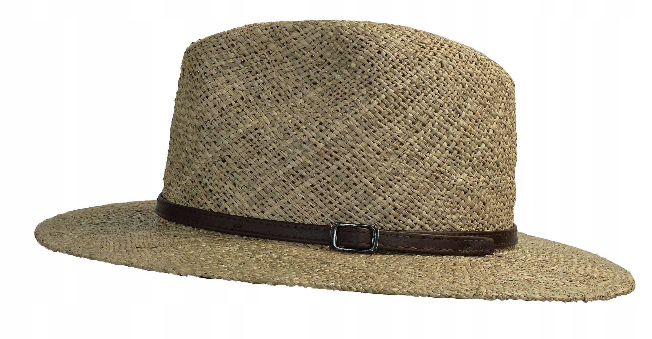 Klobouk slamák s lehkou lenovou vazbou 57/ML polská výroba