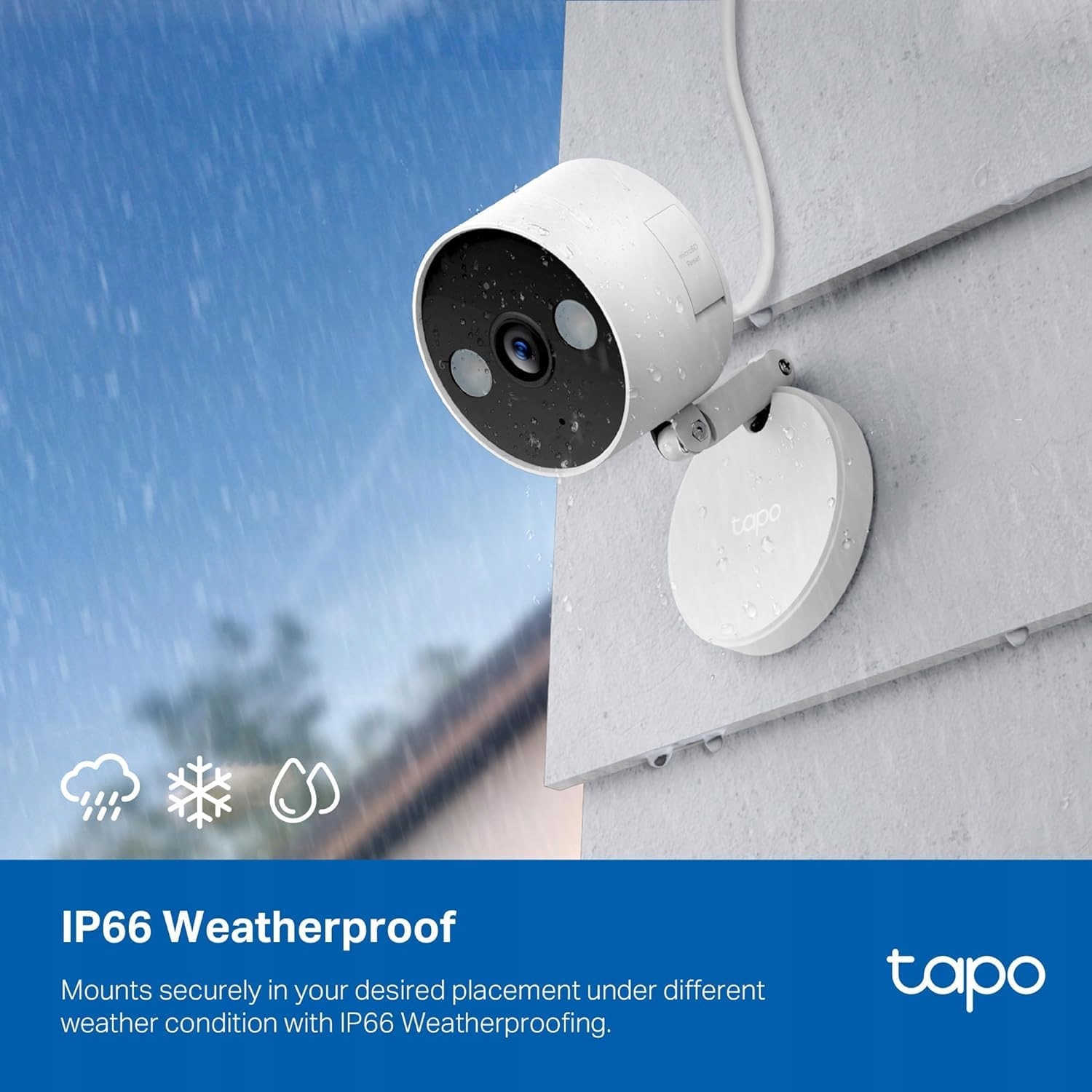 TP-LINK Kamera Tapo C120 Wewnętrzna Zewnętrzna 2K IP66 Alexa Google 512GB — miniatura 4